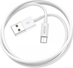 USB to Micro USB cable Vipfan X03, 3A, 1m (white) цена и информация | Кабели и провода | pigu.lt