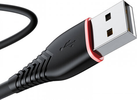 Vipfan USB į USB-C Anti-Break X01, 3A, 1m kaina ir informacija | Kabeliai ir laidai | pigu.lt