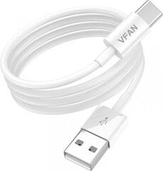 USB to USB-C cable Vipfan X03, 3A, 1m (white) цена и информация | Кабели и провода | pigu.lt