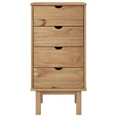 Spintelė su stalčiais, Pušies medienos masyvas, 46x39,5x90cm цена и информация | Шкафчики в гостиную | pigu.lt