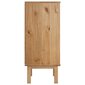 Spintelė su stalčiais, Pušies medienos masyvas, 76,5x39,5x90cm, ruda/pilka kaina ir informacija | Svetainės spintelės | pigu.lt