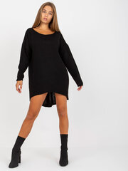 черный асимметричный свитер оверсайз och bella цена и информация | Женские кофты | pigu.lt