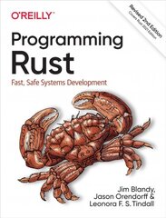 Programming Rust: Fast, Safe Systems Development 2nd Revised edition kaina ir informacija | Ekonomikos knygos | pigu.lt