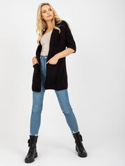 черный кардиган с джинсами rue paris цена и информация | Женские кофты | pigu.lt