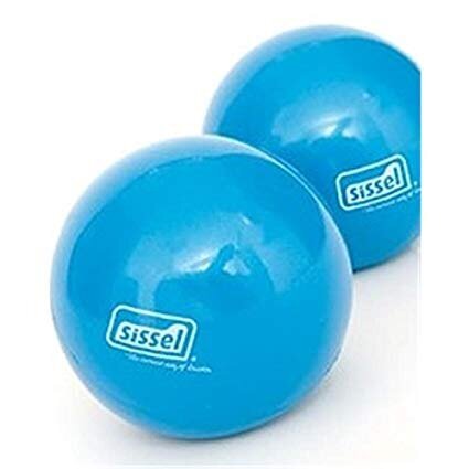 SISSEL® Pilates svoriniai kamuoliukai, mėlyni, 900 g, 2 vnt цена и информация | Svoriniai kamuoliai | pigu.lt