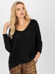 пуловер schwarzer с zöpfen och bella цена и информация | Свитера женские | pigu.lt