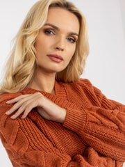 Kardiganas moterims, oranžinis kaina ir informacija | Megztiniai moterims | pigu.lt