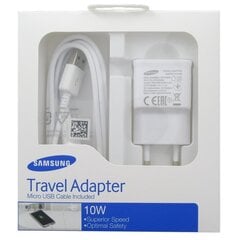 Зарядное устройство Samsung EP-TA12EWE 10W USB 2A Galaxy / Note + Micro USB Кабель, EU Blister цена и информация | Зарядные устройства для телефонов | pigu.lt