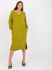 оливковое спортивное платье миди оверсайз цена и информация | Женские кофты | pigu.lt