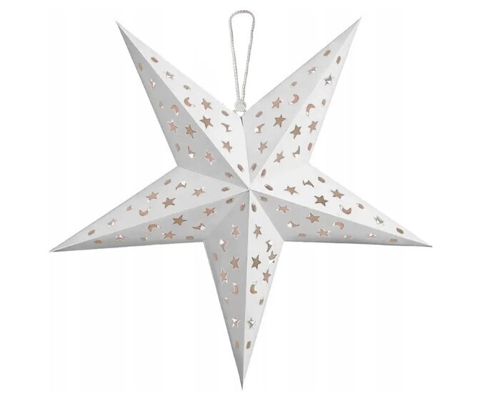 LED šviečianti popierinė žvaigždė SY-001 60cm kaina ir informacija | Kalėdinės dekoracijos | pigu.lt