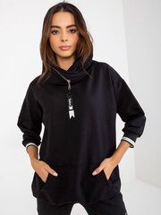 schwarzes damen-толстовка-set mit oversize-толстовка цена и информация | Женские кофты | pigu.lt