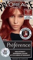 Стойкая краска для волос L'Oreal Paris Preference Vivid Colors, 5.664 Cherry Red C29 цена и информация | Краска для волос | pigu.lt