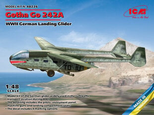 Klijuojamas Modelis ICM 48226 WWII German Landing Glider Gotha Go 242A 1/48 kaina ir informacija | Klijuojami modeliai | pigu.lt