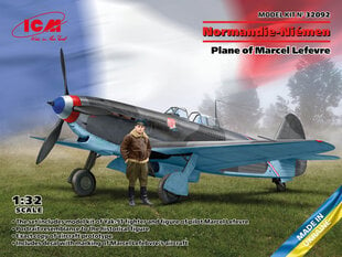 Klijuojamas Modelis ICM 32092 Normandie-Niemen. Plane of Marcel Lefevre Yak-9T with Figure 1/32 kaina ir informacija | Klijuojami modeliai | pigu.lt