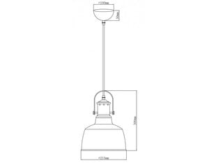 Pakabinamas šviestuvas NOOR, 21.5 cm, white 6934 цена и информация | Люстры | pigu.lt
