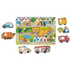 Деревянная головоломка Goki, Транспорт цена и информация | Игрушки для малышей | pigu.lt