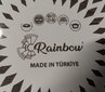 Rainbow emaliuotas puodas su stikliniu dangčiu 1,8 l, 16 cm kaina ir informacija | Puodai, greitpuodžiai | pigu.lt