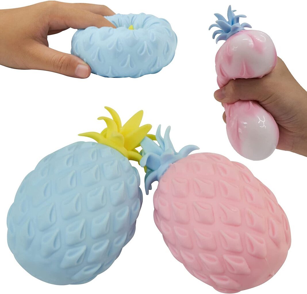 Žaislų rinkinys nykštukams 10 vnt., žiedelis, šviečiantis lollipop, tampomi minkomi fidget žaislai, spaudžiamas ananasas цена и информация | Kitos originalios dovanos | pigu.lt
