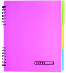 Bloknotas NOTEBOOK, EconoMix, B5, 120 lapų, langeliais, 60gsm, plastikinis viršelis, su spirale šone kaina ir informacija | Sąsiuviniai ir popieriaus prekės | pigu.lt