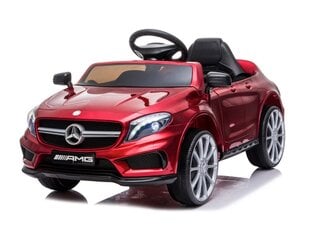 Vaikiškas vienvietis elektrinis Mercedes GLA 45, blizgus raudonas kaina ir informacija | Elektromobiliai vaikams | pigu.lt