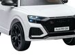 Audi RS Q8 12v su muzikiniu moduliu, balta kaina ir informacija | Elektromobiliai vaikams | pigu.lt