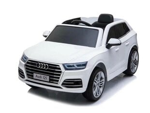 Audi Q5 12v su muzikiniu moduliu, balta kaina ir informacija | Elektromobiliai vaikams | pigu.lt