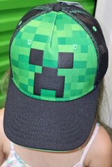 Kepuraitė su snapeliu Minecraft Creeper 58 cm. kaina ir informacija | Kepurės, pirštinės, šalikai berniukams | pigu.lt