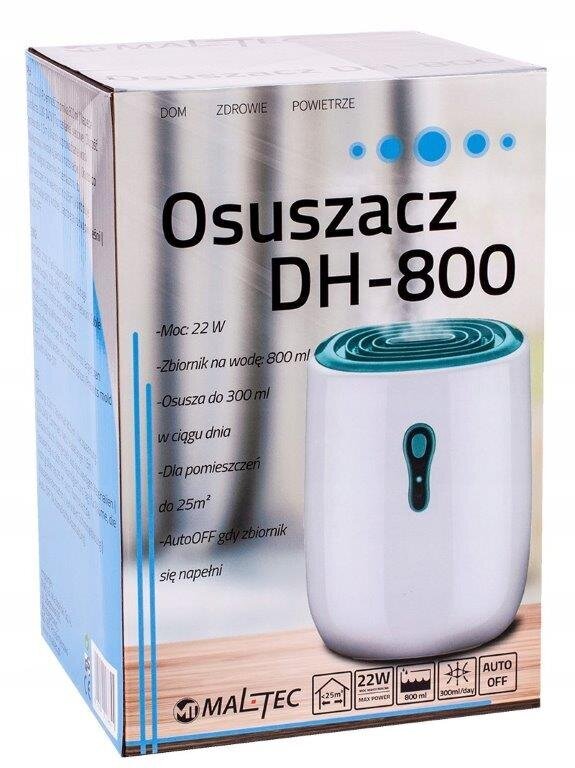 Oro džiovintuvas, drėgmės sugėriklis Maltec DH-800 22W цена и информация | Oro sausintuvai, drėgmės surinkėjai | pigu.lt