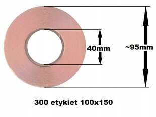 Kurjerių etiketės 100X150 1 dėžutė / 20 RITINIŲ iš 300 etikečių 6000 etikečių kaina ir informacija | Kanceliarinės prekės | pigu.lt