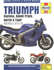 Triumph Daytona, Speed Triple, Sprint & Tiger 885/955cc (97 - 05) kaina ir informacija | Kelionių vadovai, aprašymai | pigu.lt