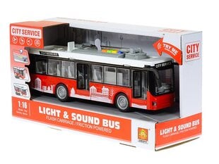 Троллейбус со звуковыми и световыми эффектами City Service WY911A, 3+ цена и информация | Игрушки для мальчиков | pigu.lt