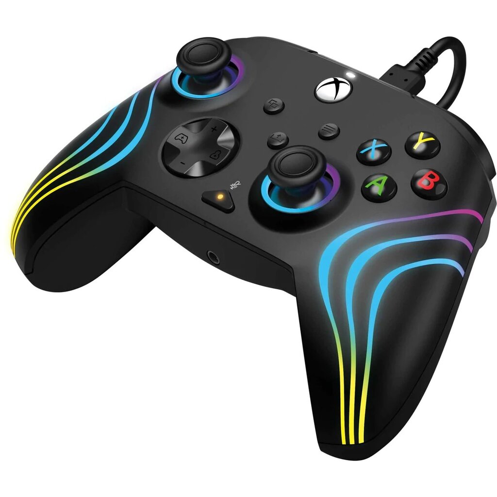 PDP, Xbox Series X|S & PC, Black Afterglow Wave Wired Controller - Gamepad kaina ir informacija | Žaidimų pultai  | pigu.lt