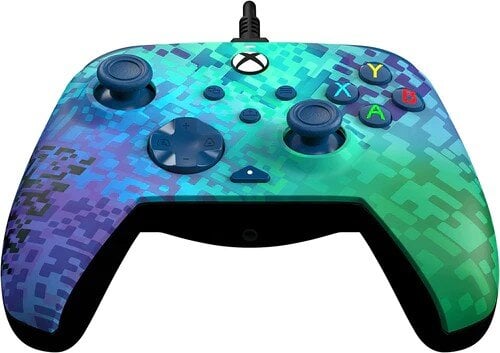 PDP, Xbox Series X|S & PC, Glitch Green REMATCH Advanced Wired Controller - Gamepad цена и информация | Žaidimų pultai  | pigu.lt