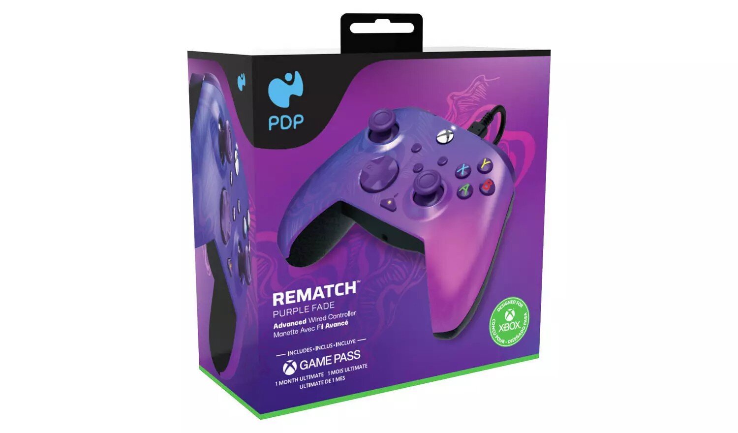 PDP, Xbox Series X|S & PC, Purple Fade REMATCH Controller - Gamepad kaina ir informacija | Žaidimų pultai  | pigu.lt