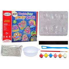 Tapybos rinkinys Lean toys Glowing Owls magnetai kaina ir informacija | Piešimo, tapybos, lipdymo reikmenys | pigu.lt