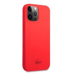 Lacoste Liquid Silicone Glossy Printing Logo Case for iPhone 13 Pro Red цена и информация | Чехлы для телефонов | pigu.lt