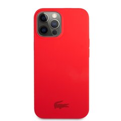 Lacoste Liquid Silicone Glossy Printing Logo Case for iPhone 13 Pro Max Red цена и информация | Чехлы для телефонов | pigu.lt