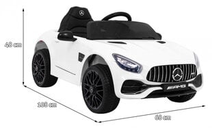 Vienvietis vaikiškas elektromobilis Mercedes Benz GT, baltas kaina ir informacija | Elektromobiliai vaikams | pigu.lt