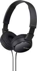 Sony MDR-ZX110 Black цена и информация | Наушники | pigu.lt