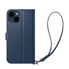 Spigen Wallet S Leather Flip Wallet for iPhone 14 Blue kaina ir informacija | Telefono dėklai | pigu.lt