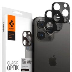 Защита камеры Spigen Optik для iPhone 14 Pro / 14 Pro Max Black цена и информация | Google Pixel 3a - 3mk FlexibleGlass Lite™ защитная пленка для экрана | pigu.lt