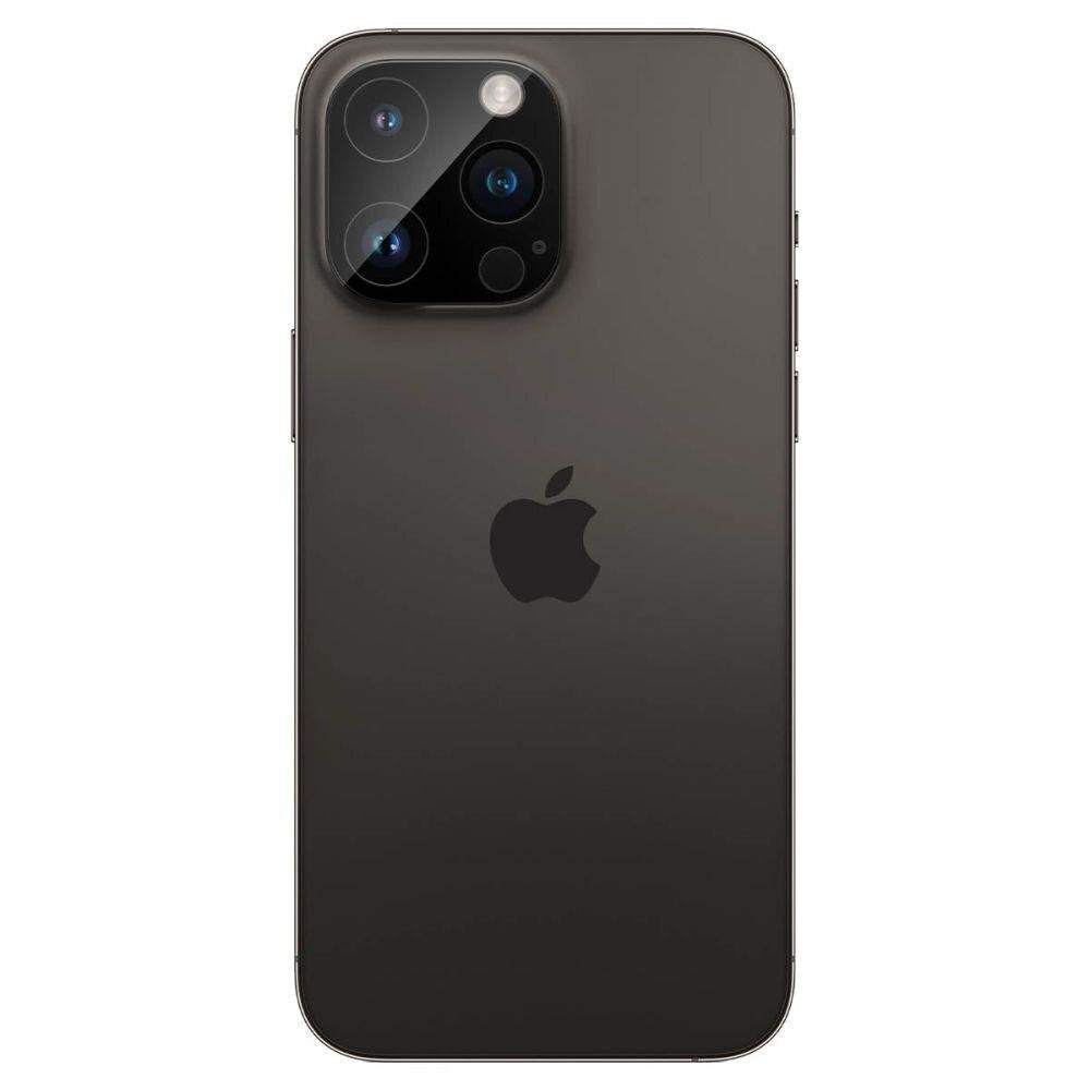 Spigen Optik kameros apsauga iPhone 14 Pro / 14 Pro Max Black kaina ir informacija | Apsauginės plėvelės telefonams | pigu.lt