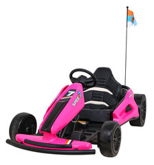 Vienvietis vaikiškas elektrinis kartingas - Speed 7 Drift King, rožinis kaina ir informacija | Elektromobiliai vaikams | pigu.lt