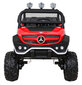 Vienvietis elektromobilis Mercedes Benz Unimog, juodas kaina ir informacija | Elektromobiliai vaikams | pigu.lt