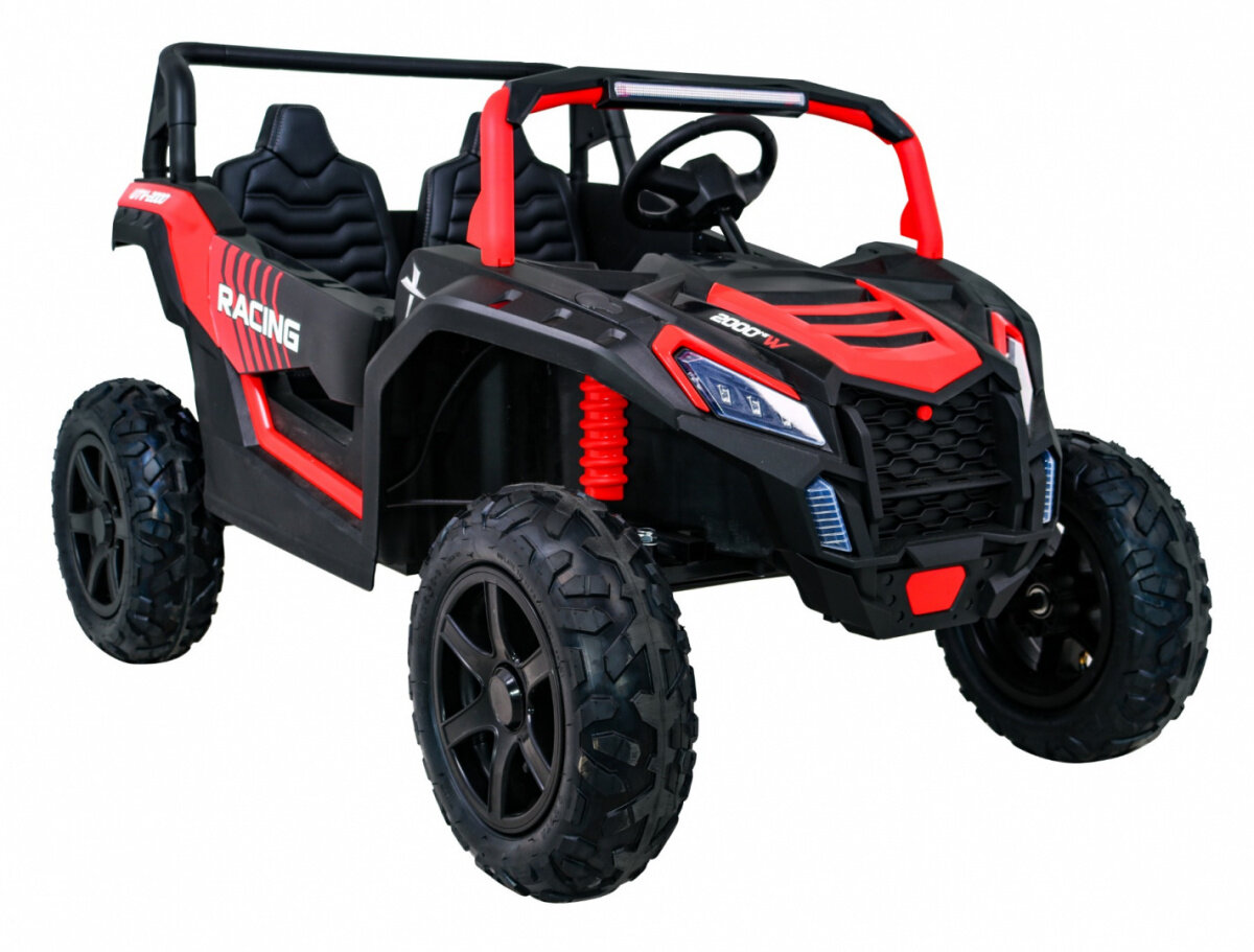 Dvivietis keturratis Buggy ATV STRONG Racing, raudonas цена и информация | Elektromobiliai vaikams | pigu.lt