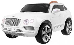 Vienvietis elektromobilis Bentley Bentayga, baltas kaina ir informacija | Elektromobiliai vaikams | pigu.lt