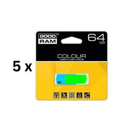 Atmintinė USB 2.0 COLOUR MIX, 64GB pakuotė 5 vnt. kaina ir informacija | USB laikmenos | pigu.lt