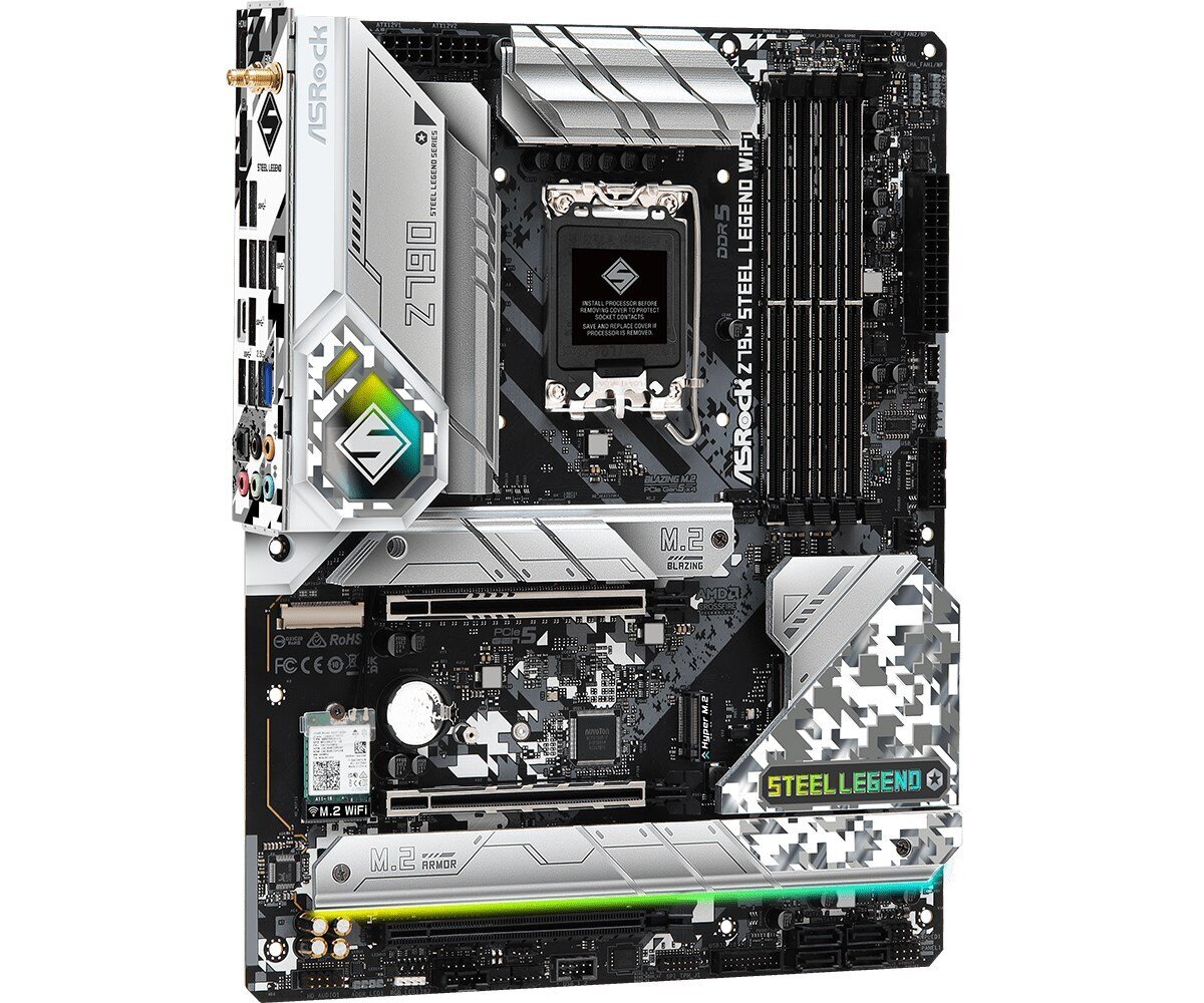 ASRock Z790 Steel Legend WiFi, ATX, LGA1700, DDR5 цена и информация | Pagrindinės plokštės | pigu.lt