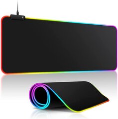 Коврик для мыши и клавиатуры XL с RGB-подсветкой цена и информация | Мыши | pigu.lt