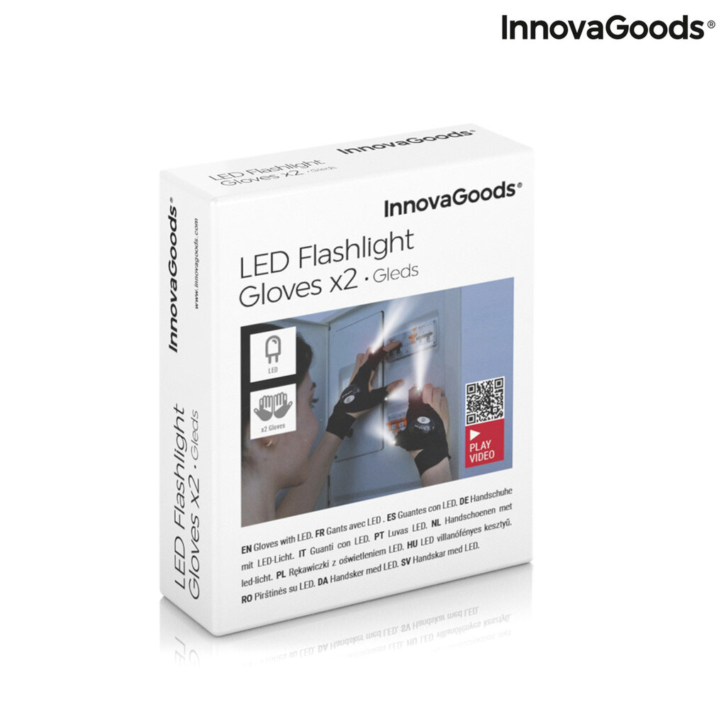 Pirštinės su LED lempute Gleds InnovaGoods kaina ir informacija | Darbo pirštinės | pigu.lt